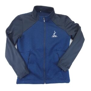 Adidas Jacket Big Fish Golf Club Mens Full Zip Blue Black Small Missing Size Tag